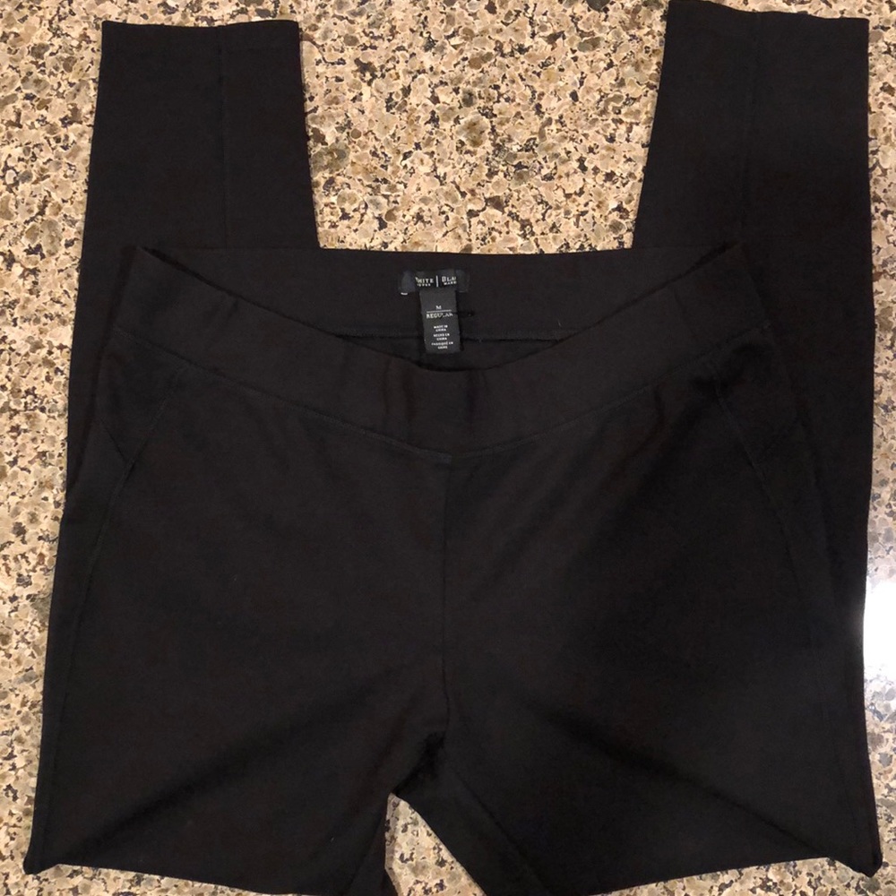 WHBM Size Large black riding type pants